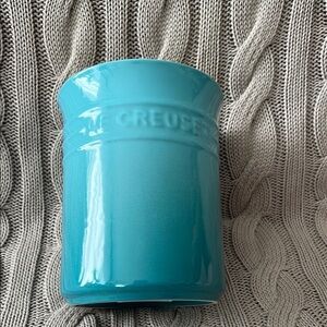 SOLD- Le Creuset Turquoise Utensil Holder